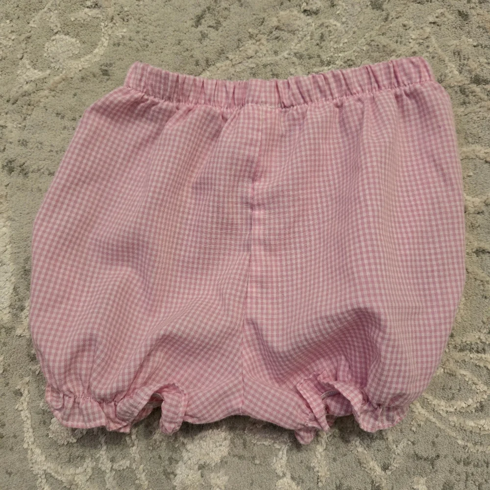 Pink Gingham Shorts Bloomers / Diaper Cover